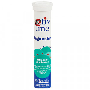 Produktbild von ACTIVLINE Magnesium Zitrone Brausetabletten